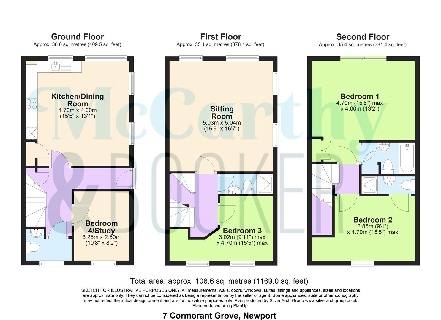 TOWNHOUSE WITH 10M MOORING - Cormorant Grove, Newport floorplan